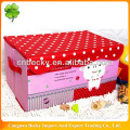 High quality print fabric decorative storage boxes with Lid